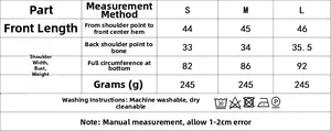Size chart for autumn elegant double-breasted vest and pants set for women