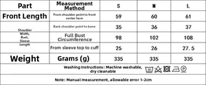 Tableau des tailles détaillé pour blazer femme à manches courtes avec mesures et poids