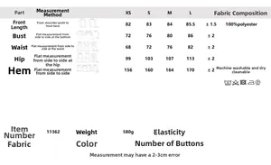 Tableau des tailles détaillé pour robe licou en jean avec guides de mesure précis