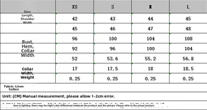 Tableau des tailles détaillé pour l'ensemble haut sans manches et pantalon large