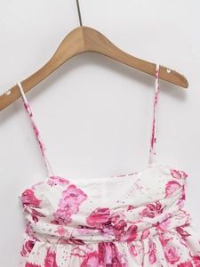 Women's 2025 summer white floral camisole top with broderie anglaise embroidery and ruffles