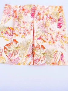 Robe fleurie sans manches à col en V pour femmes avec imprimé tropical d'hibiscus et palmier