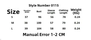 Detailed size chart for bubble sleeve mini dress including bust and length measurements