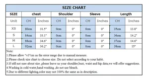 Detailed size chart for Y2K denim halter top with chest and length measurements