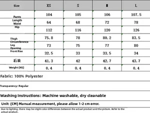 Tableau des tailles détaillé pour ensemble haut licou en lin et pantalon avec mesures