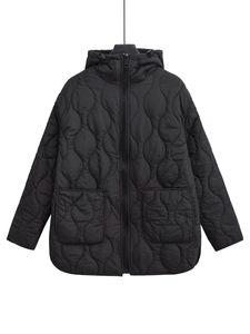 Giacca Imbottita con Cappuccio Y2K Donna Lunghezza Media Cappotto Trapuntato a Cipolla Streetwear Largo Outwear con Tasche