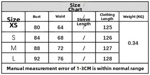 Detailed size chart for cutout embroidered backless sexy maxi dress in sizes XS to L