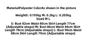 Detailed size guide table for floral print dress with measurements and polyester material