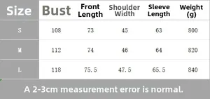Detailed size chart for linen-blend women blazer including bust and sleeve measurements