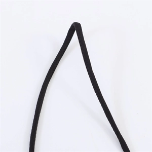 Macro view of the high-quality black textile strap showing fine woven texture