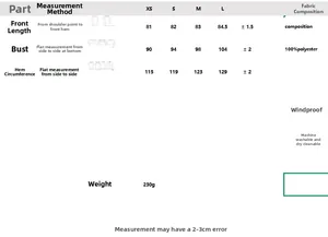 Tableau des tailles détaillé pour ensemble haut licou et pantalon large avec mesures