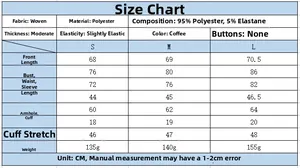 Detailed size chart for textured puff sleeve bodysuit with fabric and measurement specs