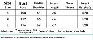 Tableau des tailles détaillé pour gilet en maille col V femme avec mesures en CM