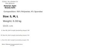 Size chart for lace-up mermaid dress with bust and length measurements in centimeters