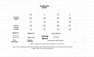 Detailed size chart with XS-L measurements for the V-neck floral printed crop top