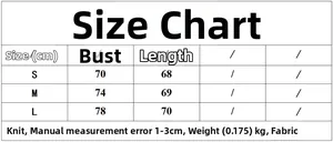 Size chart for women sexy lace pleated knitted top showing bust and length measures