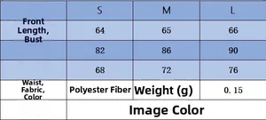 Size chart table for summer slim fit halter neck dress showing S, M, L measurements