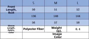 Detailed size chart for loose off-shoulder knit top including S to L measurements