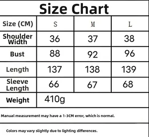 Size chart for black velvet dress with lace detailing and exact CM measurements