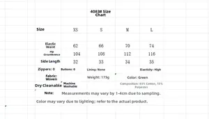 Tableau des tailles détaillé pour shorts brodés avec mesures de taille et hanches