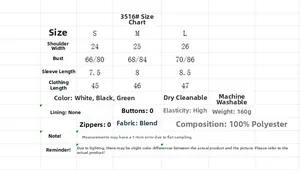 Guide des tailles pour débardeur sexy femme avec mesures de poitrine et longueur