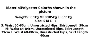 Detailed size chart for women's two-piece set including waist and length measurements