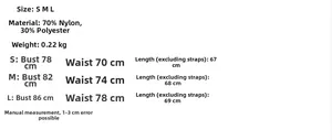 Tableau des tailles détaillé pour la robe d'été brodée dos nu, dimensions de S à L