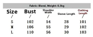 Tabella delle taglie per t-shirt estiva in pizzo con misure di busto e lunghezza