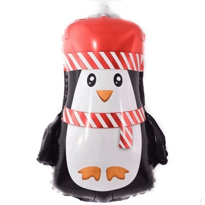 Cute penguin shaped aluminum film balloon for Christmas party and holiday decorations