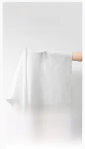 Detail showing tear-resistant texture and pearl embossed pattern on thick bath towel