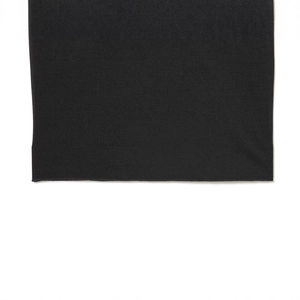 Robe midi noire à col en cœur pour femme en maille extensible avec finition d'ourlet fine
