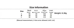 Detailed size chart for floral ruffle halter dress with bust waist and hip measurements