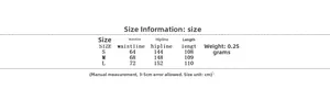 Detailed size chart for printed sleeveless top and pleated long skirt set for women