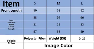 Tabella taglie dettagliata per cardigan da donna in maglia a maniche lunghe S-L