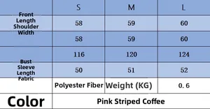 Guide des tailles détaillé pour le pull en maille ample à manches longues et fermeture