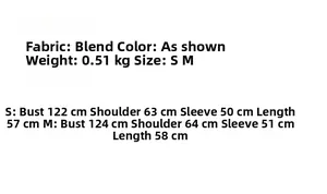 Size chart for women plaid knit top and skirt set showing dimensions in centimeters