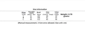 Detailed size chart for the American retro hooded jacket featuring S, M, and L dimensions