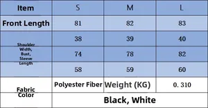 Detailed size chart for soft short dress showing length, bust, and sleeve measurements