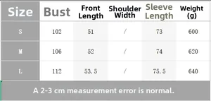 Size chart for women's double-breasted faux leather trench coat with measurements in cm