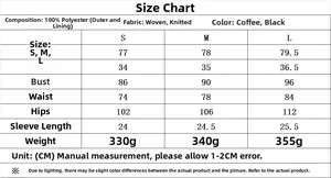 Größentabelle für Damen Kurzarm-Faltenkleid mit detaillierten Körpermaßen in cm