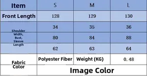 Guide des tailles pour la robe en maille gris brun avec détails des mesures S M L