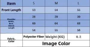 Detailed size chart for navy blue high neck knit sweater showing measurements in cm