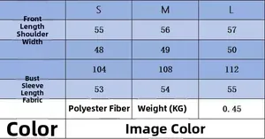 Size chart for women's off-shoulder sweater showing length, shoulder, bust, and sleeve