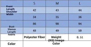 Size chart for stylish faux fur patchwork knit sweater showing measurements in cm