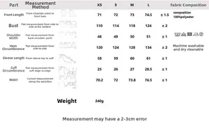 Tableau des tailles détaillé pour chemisier à carreaux femme avec guide de mesures buste
