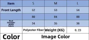 Guide des tailles détaillé pour haut en tricot kaki à franges en S, M, L et mesures