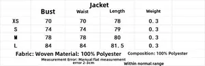 Tableau des tailles pour robe licou à plumes d'été avec mesures de XS à L en centimètres