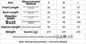Guide des tailles pour ensemble veste et jupe motif animal avec mesures S-L et lavage