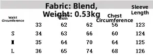 Tableau des tailles détaillé pour robe midi asymétrique avec mesures de buste et taille
