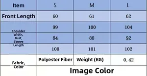 Detailed size guide table for women's off-shoulder knit top featuring S to L measurements